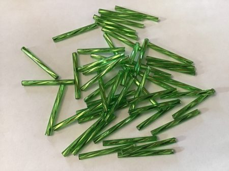 6-25 mm csavart szalma ezüstközepű világos zöld