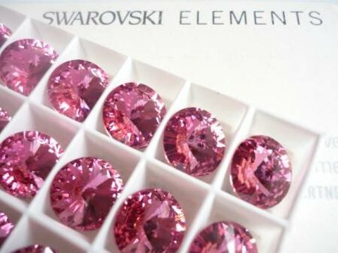 Rózsaszín Swarovski Elements kristályok